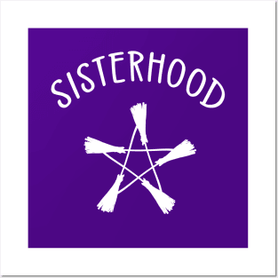 Sisterhood Broomstick Pentagram Cheeky witch® Posters and Art